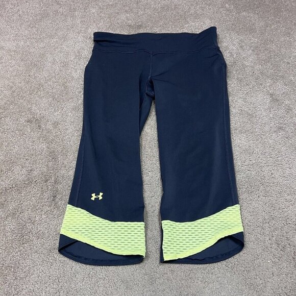 Under Armour Leggings Women’s Gray Capri Pull On Size Medium - Picture 1 of 10